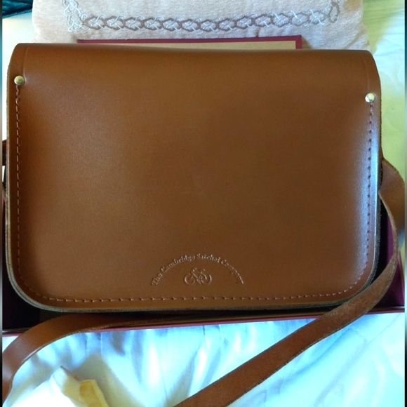 Cambridge Satchel Company Leather Double Buckle Crossbody Bag Made in England - Picture 4 of 12